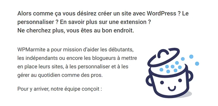 Les pages d’un site web : le début de la page À propos