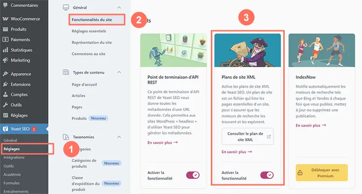 Yoast SEO : modifier le sitemap pour faciliter l’indexation par Google.